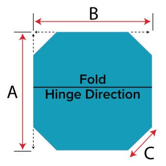 5"x3" - 1 lb Foam 94x94x14 Light Blue